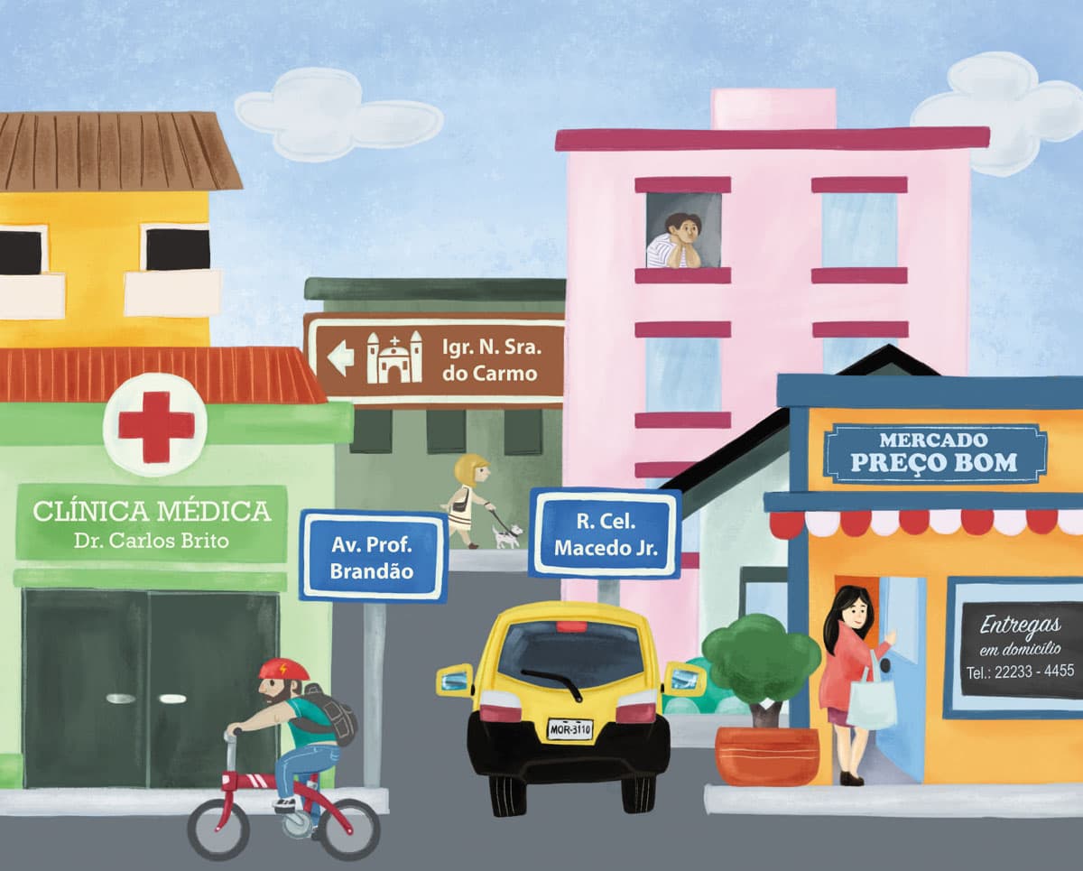 Ilustração para "Cidade"