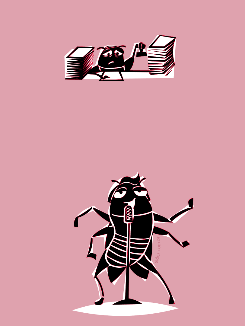 Ilustração da estrofe da cigarra