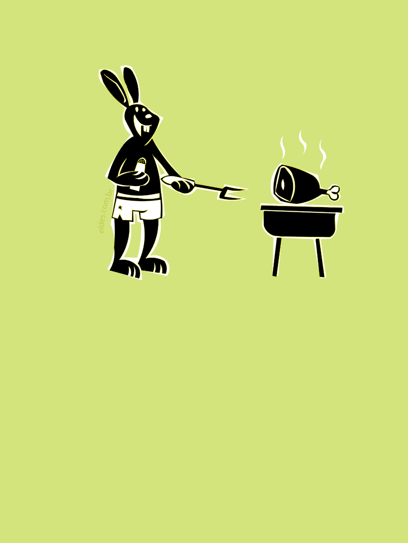 Ilustração da estrofe do coelho