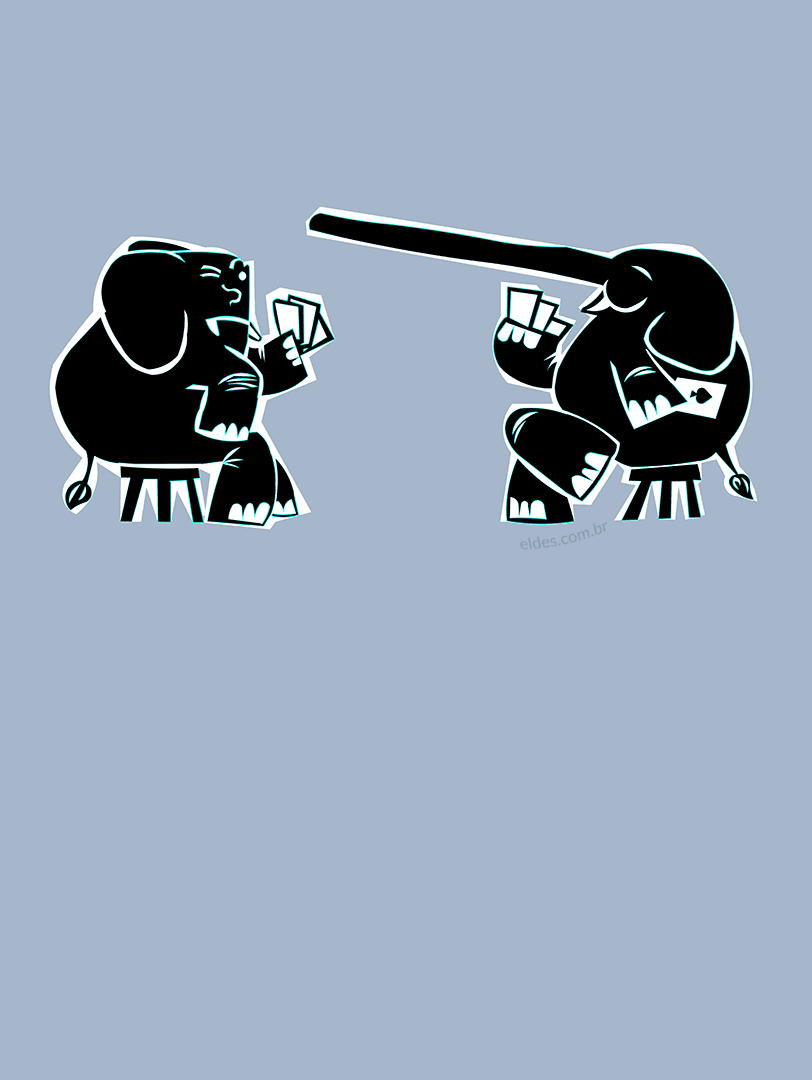 Ilustração da estrofe do elefante