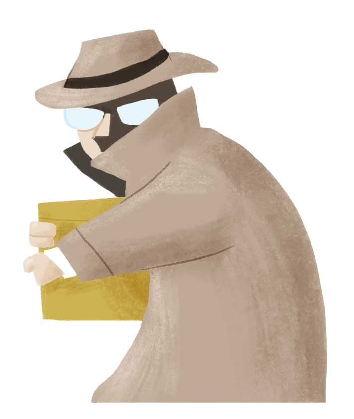 Ilustração de "Espião"