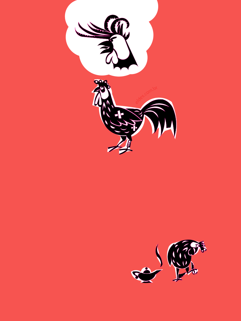 Ilustração da estrofe do galo