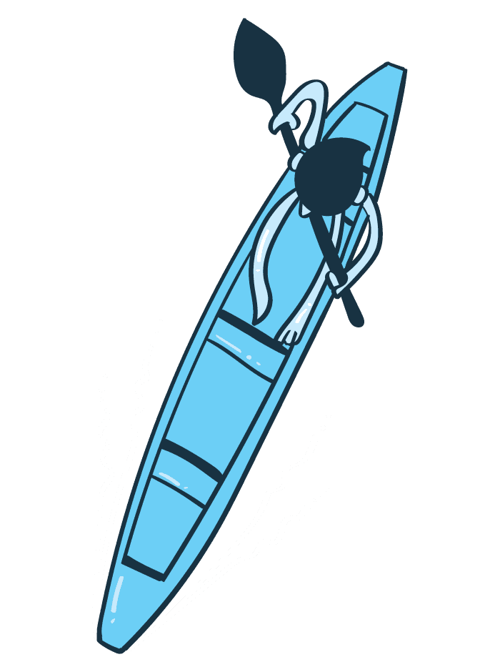 Ilustração do volume 1 — Indígena numa canoa