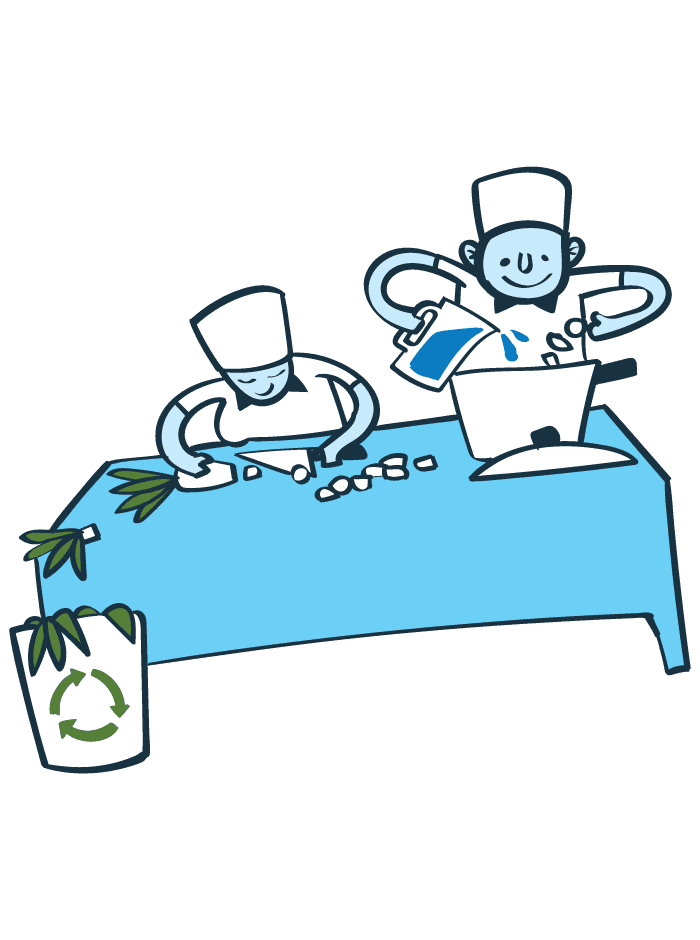 Ilustração do volume 1 — Cozinheiros