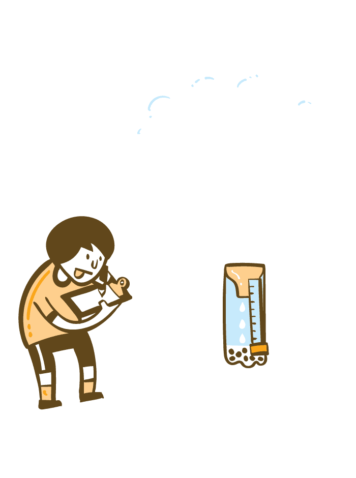 Ilustração do volume 2 — Aluno observando e fazendo anotações sobre a chuva