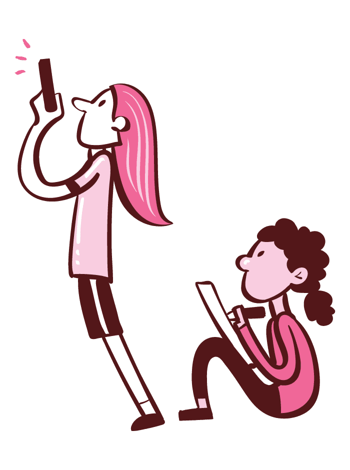 Ilustração do volume 3 — Alunos observando a chuva