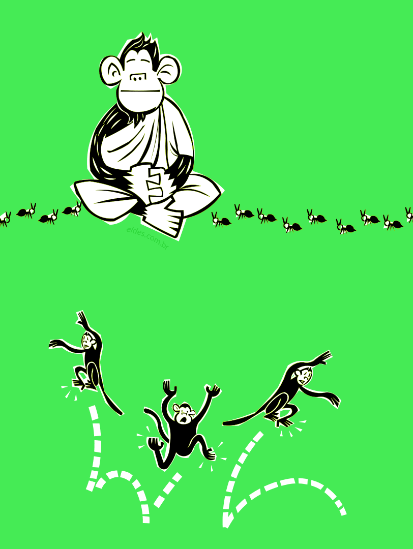 Ilustração da estrofe do macaco