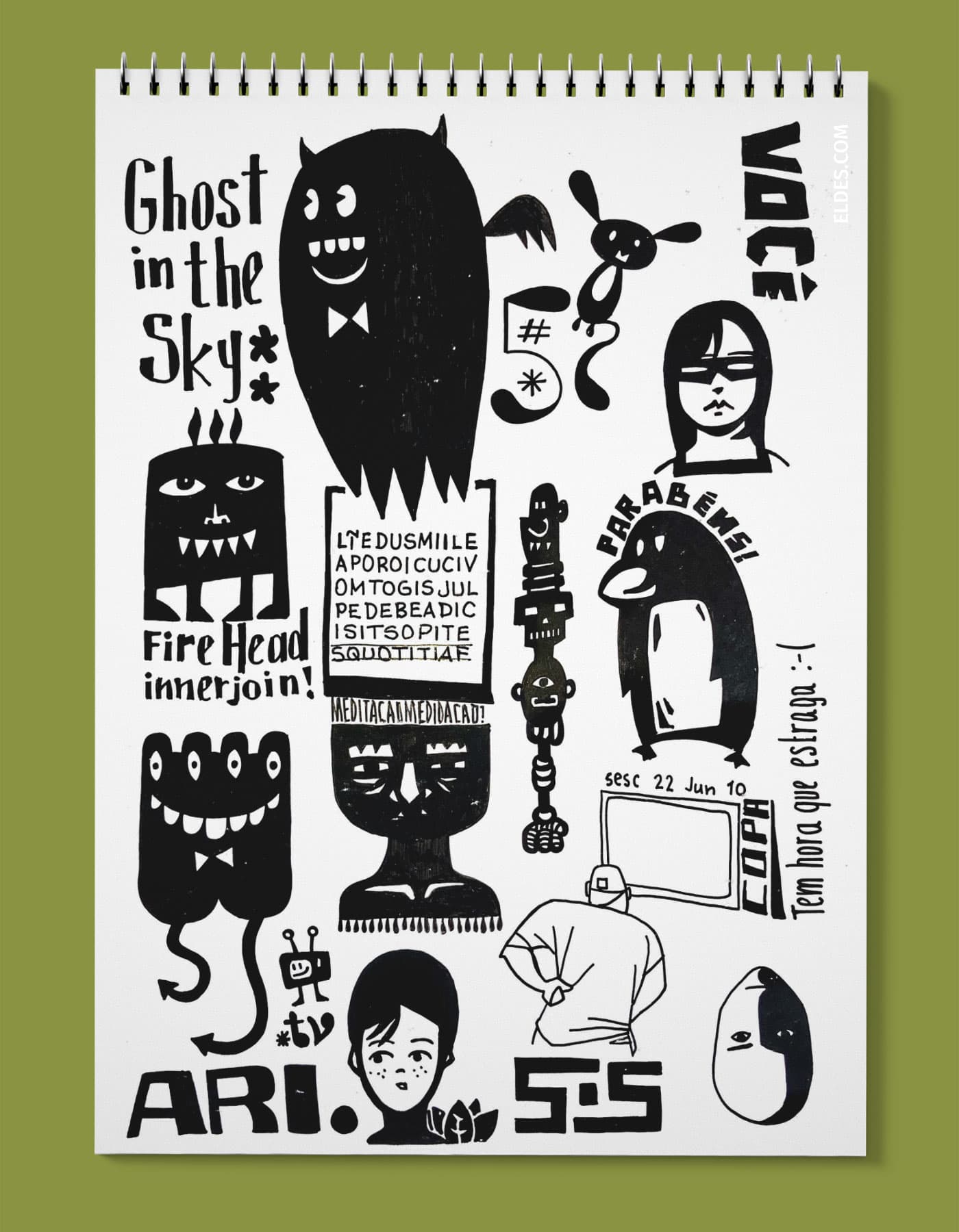 Mockup of page
