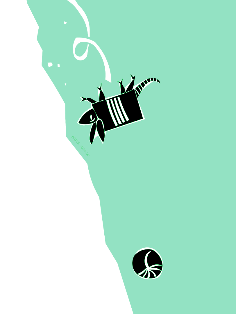 Ilustração da estrofe do tatu