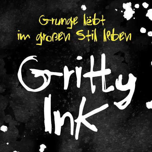 Amostra da fonte Gritty Ink
