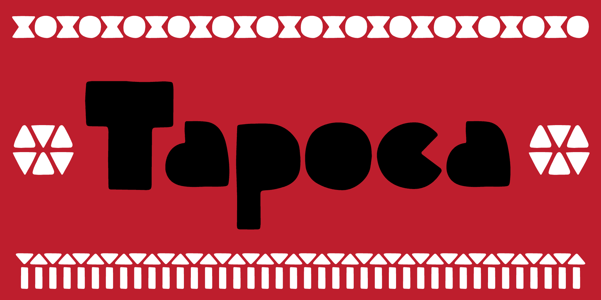 Tapoca - specimen de fonte display expressiva